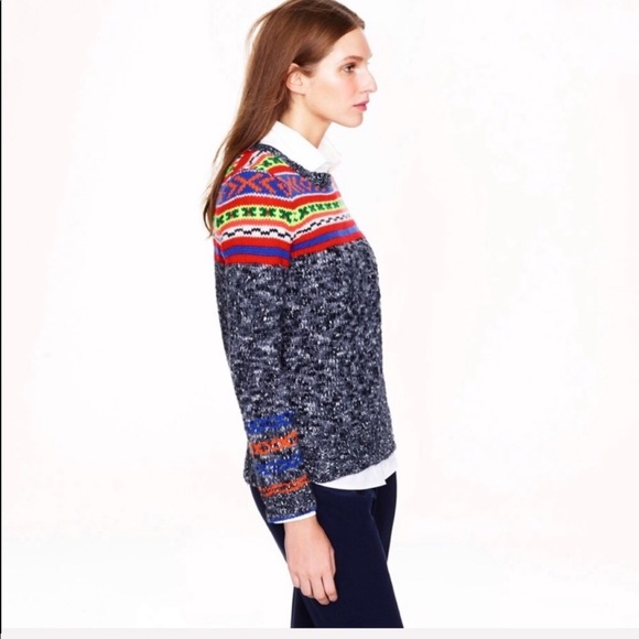 J CREW / Italian wool blend marled sweater - Picture 4 of 6